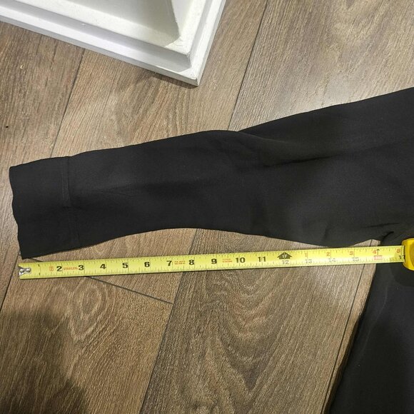 Abercrombie & Fitch Black Sheer Long Sleeve Button Up Shirt Oversized Size S - Picture 8 of 10